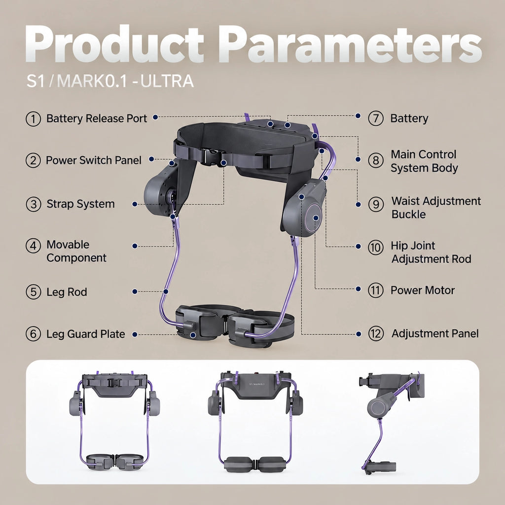 AI-Powered Wearable Walking Assist Exoskeleton – Smart Leg Support