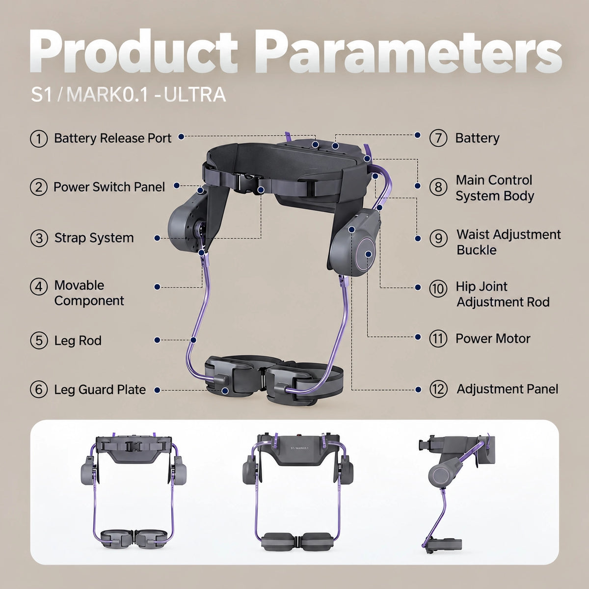 AI-Powered Wearable Walking Assist Exoskeleton – Smart Leg Support