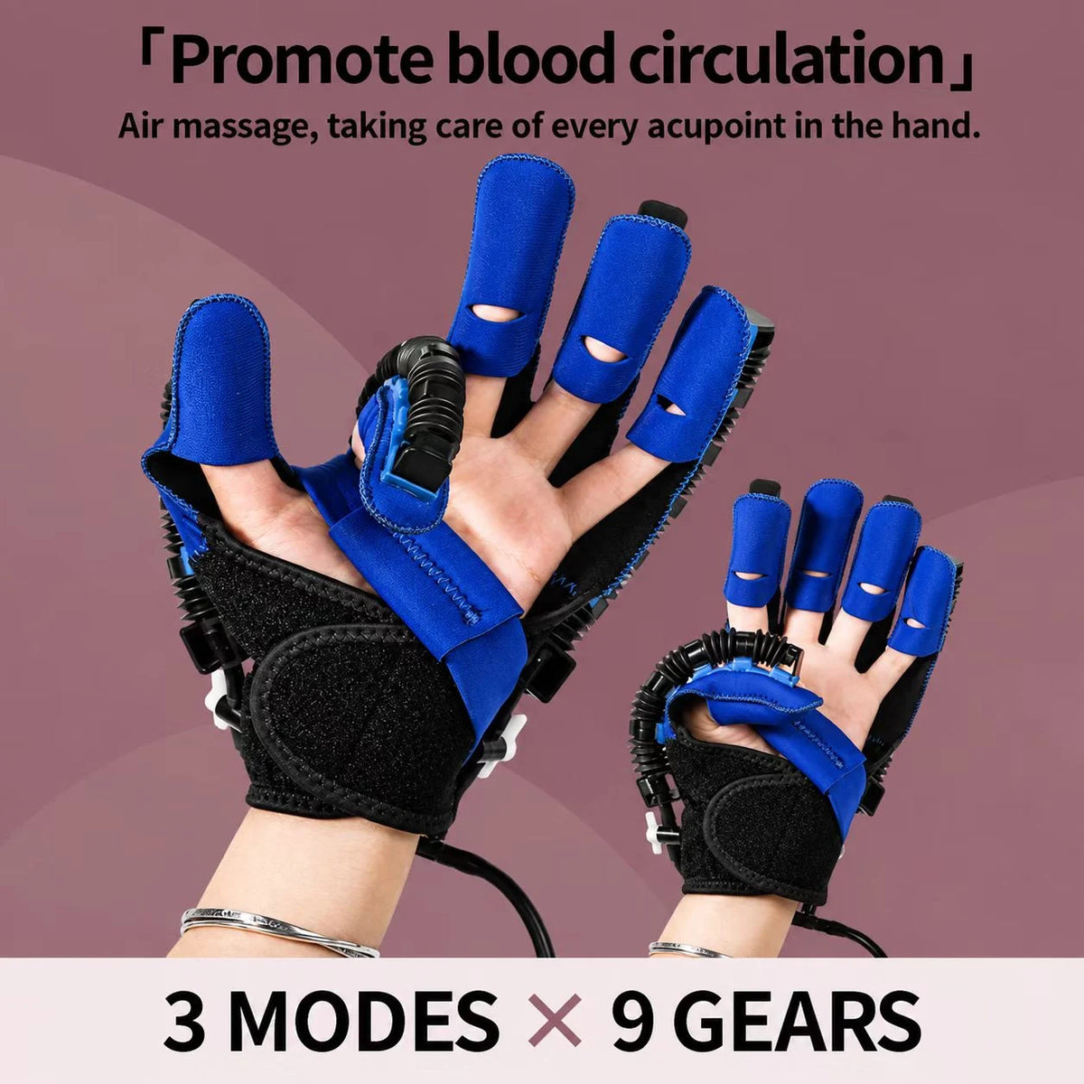 Electric Hand & Finger Training Glove – 3 Modes & 9 Adjustable Levels