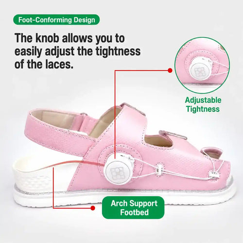 Adjustable Arch Support Sandals with Toe Alignment & Deep Heel Cup