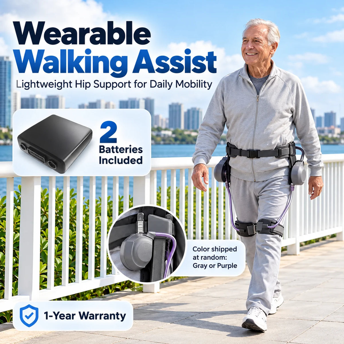 AI-Powered Wearable Walking Assist Exoskeleton – Smart Leg Support